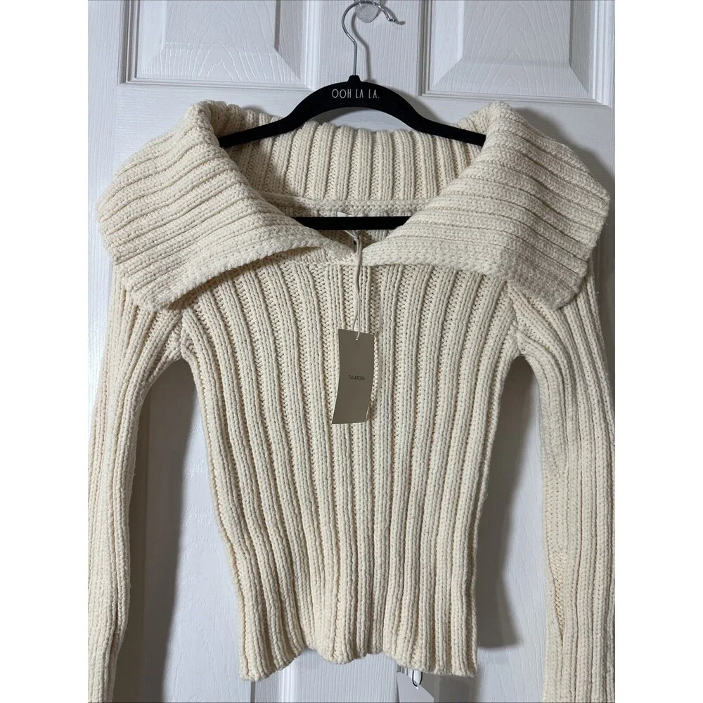 NWT Tularosa Letina Sweater In Ivory $178 Size S - Picture 7 of 8